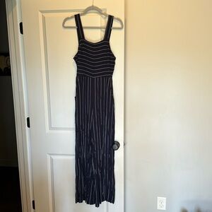 Navy stripped jumpsuit